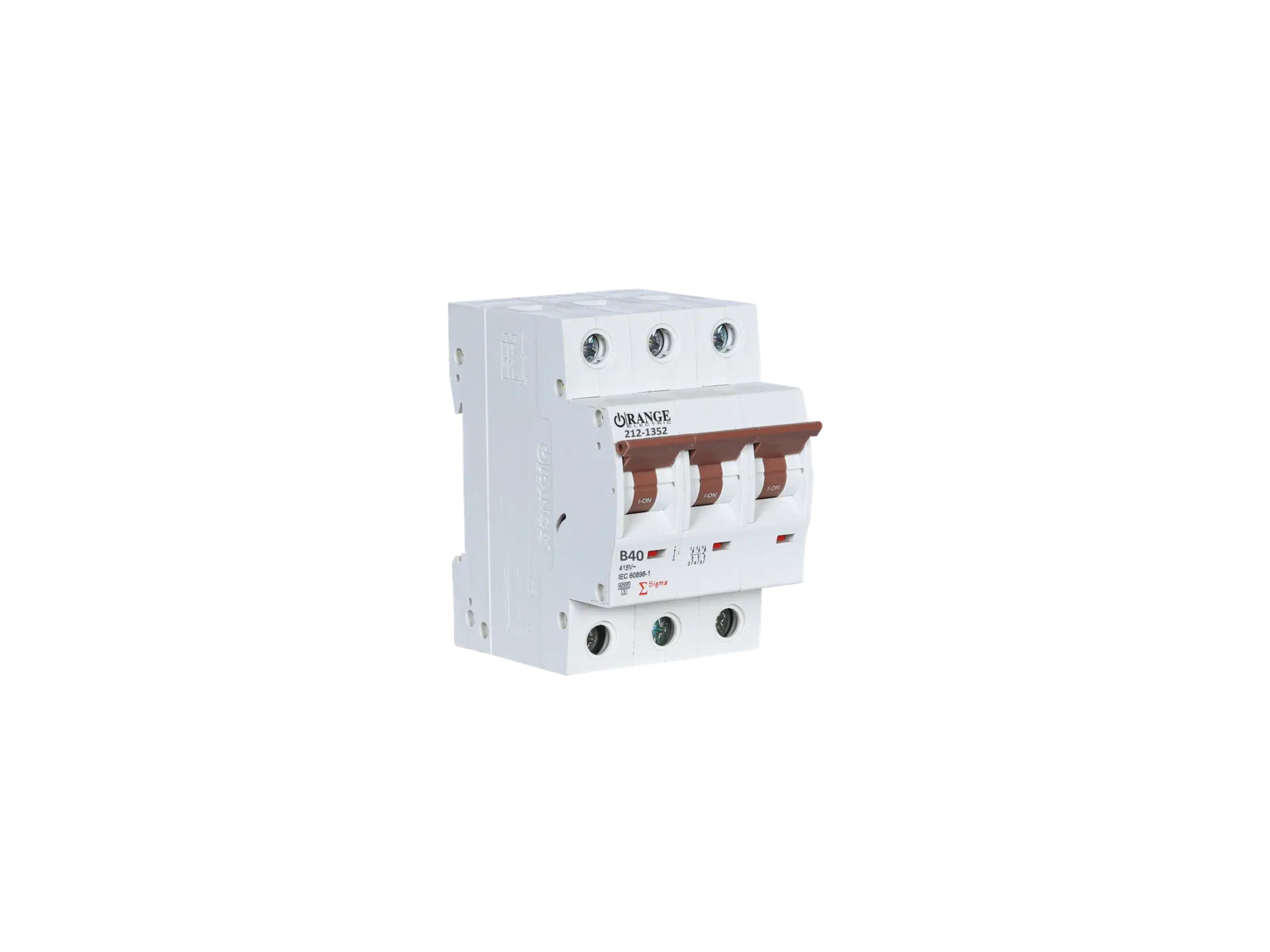 MCB 3POLE 40A 6KA SIGMA ORANGE